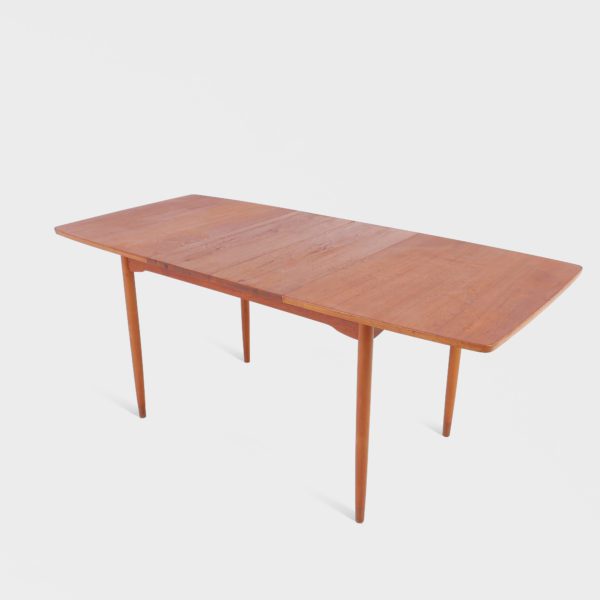 Vintage Spisebord i Teak | 2 Ileggsplater