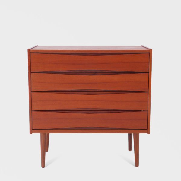 "Spekter" Kommode i teak av Fredrik Kayser for Skeie & Co | 4 skuffer - Bilde 2