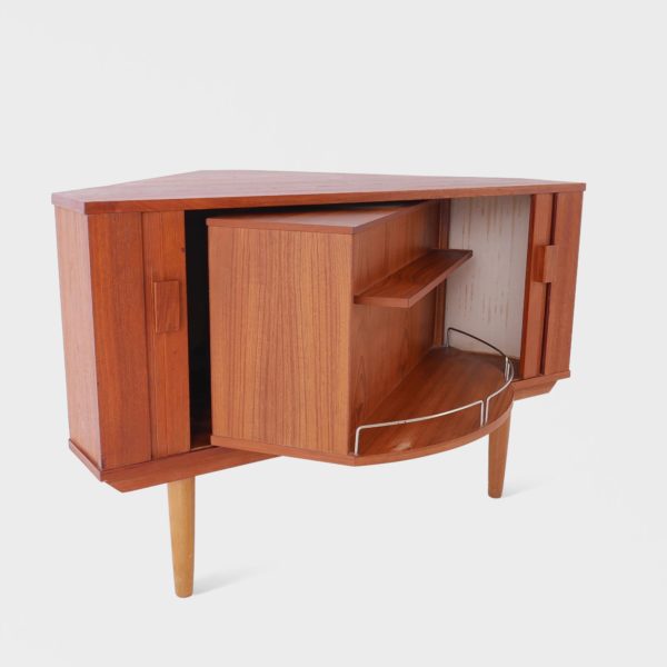 Vintage Barskap med Sjalusidører | Teak - Bilde 6
