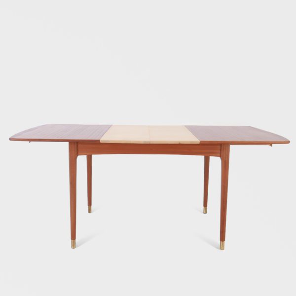 Vintage spisebord i teak | 2 ileggsplater - Bilde 5