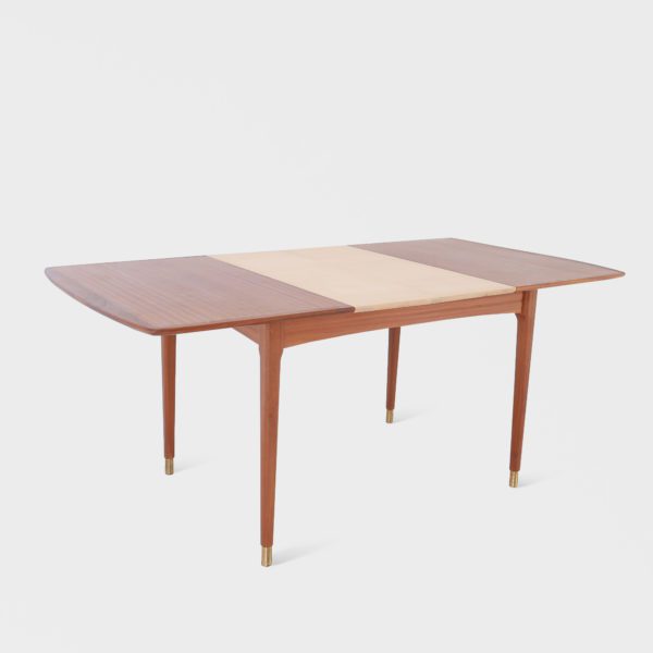 Vintage spisebord i teak | 2 ileggsplater - Bilde 6