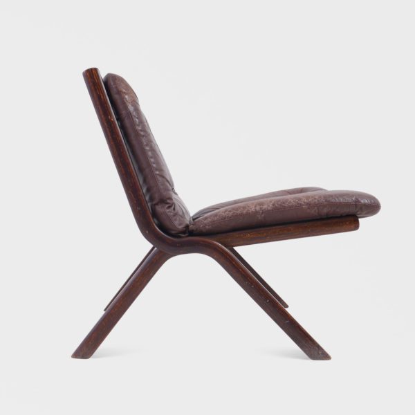 “Uno” Lenestoler Designet av Per Leiv Øie Produsert av Ekornes | Brunt Skinn - Bilde 8