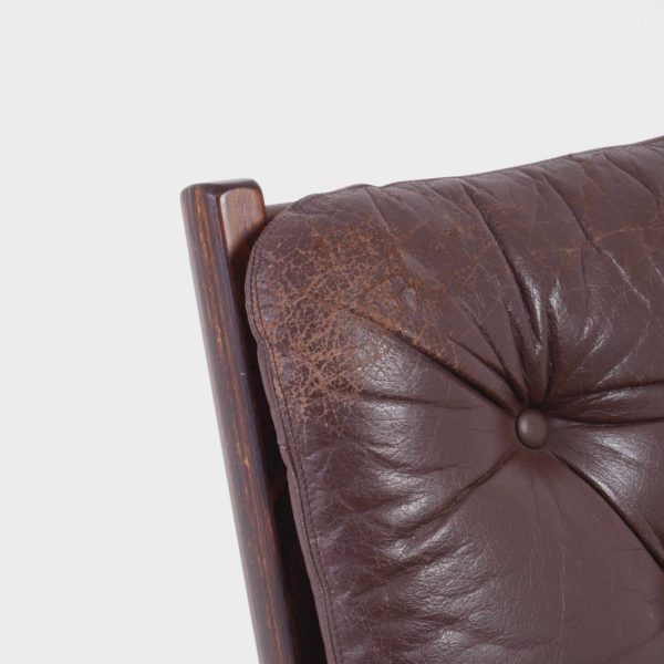 “Uno” Lenestoler Designet av Per Leiv Øie Produsert av Ekornes | Brunt Skinn - Bilde 10