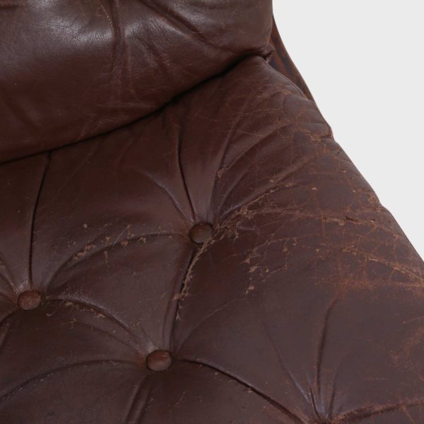 “Uno” Lenestoler Designet av Per Leiv Øie Produsert av Ekornes | Brunt Skinn - Bilde 16