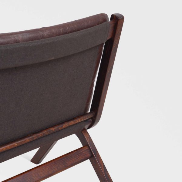 “Uno” Lenestoler Designet av Per Leiv Øie Produsert av Ekornes | Brunt Skinn - Bilde 18