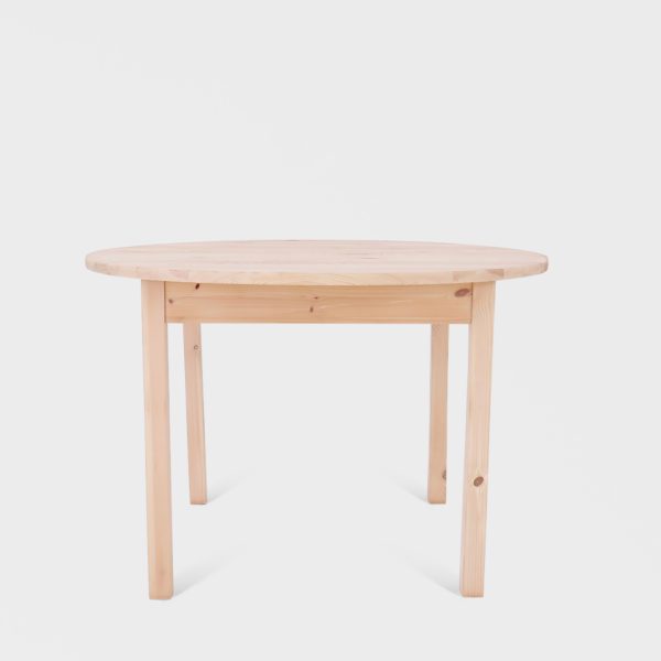 Rundt Vintage Spisebord i Furu | Ileggsplate - Bilde 3