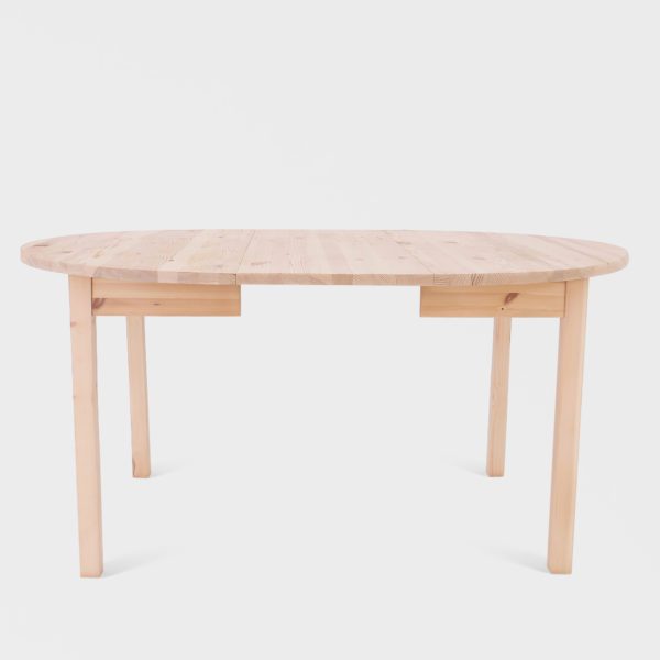 Rundt Vintage Spisebord i Furu | Ileggsplate - Bilde 5
