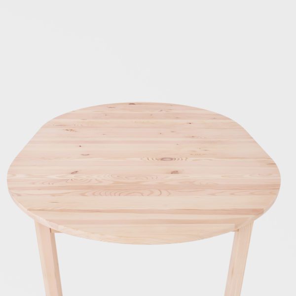 Rundt Vintage Spisebord i Furu | Ileggsplate - Bilde 11