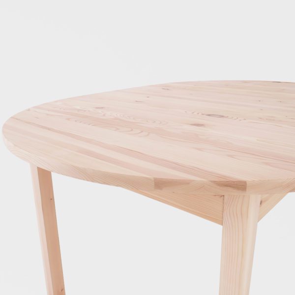 Rundt Vintage Spisebord i Furu | Ileggsplate - Bilde 12