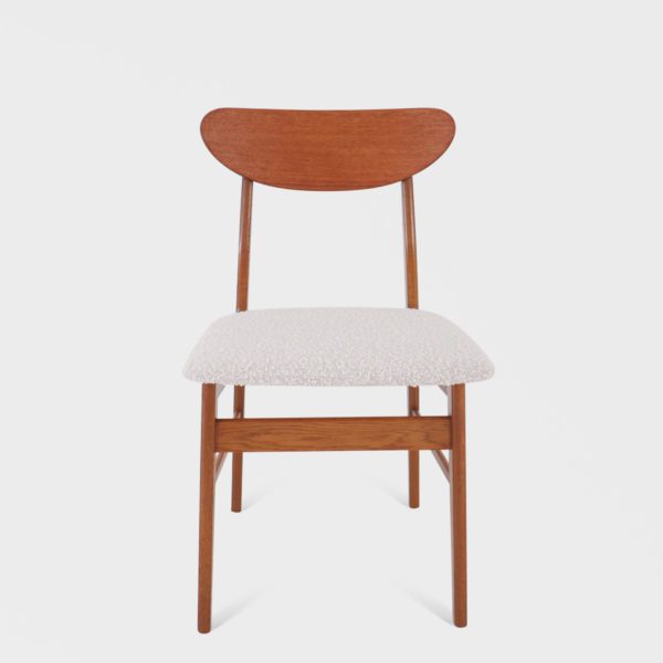 Vintage Spisestuestoler | Nyomtrukket i lys boucle - Bilde 3