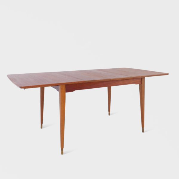 Vintage Spisebord i Teak | 2 Ileggsplater