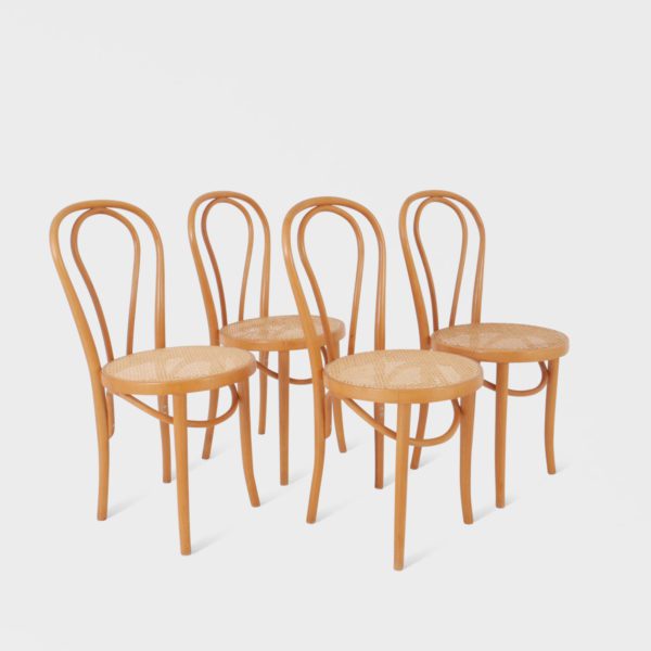 "Vanda" Spisestuestoler | Thonet Stil Med Rotting
