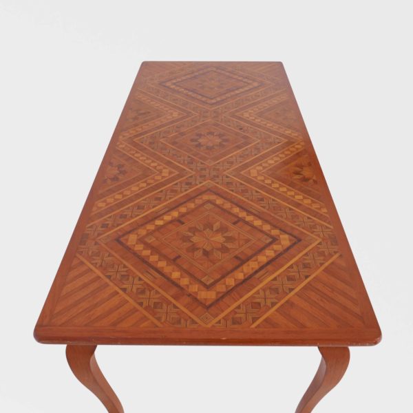 Vintage Salongbord med Intarsia | Folk Art - Bilde 10