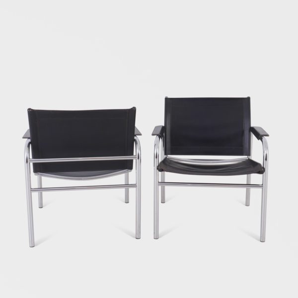 “Klinte” Lenestoler av Tord Bjørklund for Ikea | Sort Skinn - Bilde 3