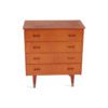 Kommode med 4 skuffer | Teak - Image 2