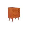 Kommode med 4 skuffer | Teak - Image 4