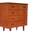 Kommode med 4 skuffer | Teak - Image 5