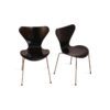 4 stk "Syveren3107" Stol av Arne Jacobsen for Fritz Hansen | Sort - Image 2