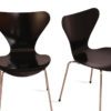 4 stk "Syveren3107" Stol av Arne Jacobsen for Fritz Hansen | Sort - Image 3