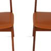 Retro Spisestuestoler Cognac-Farget Skai | Teak, 5 stk - Image 10