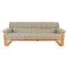 Sjelden "Buin" 3-seter Sofa av Jan Erik Lindgren i Furu og Ull - Image 4