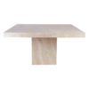 Vintage Spisebord i Travertine | 140 x 140 cm