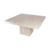 Vintage Spisebord i Travertine | 140 x 140 cm - Image 4