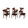 6 stk, Retro Spisestuestoler fra Brødrene Sørheim Møbelfabrikk i Teak | Nyomtrukket - Image 3