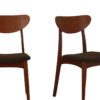 6 stk, Retro Spisestuestoler fra Brødrene Sørheim Møbelfabrikk i Teak | Nyomtrukket - Image 2