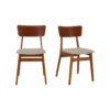 6 stk, Retro Spisestuestoler fra Nesttun Møbelfabrikk i Teak & Bøk | Nyomtrukket