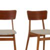 6 stk, Retro Spisestuestoler fra Nesttun Møbelfabrikk i Teak & Bøk | Nyomtrukket - Image 2