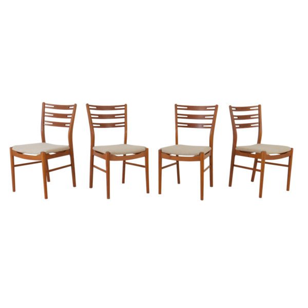 4 stk, "Della" Spisestoler, Vintage IKEA fra 1960-tallet | Teak og Bøk - Image 3
