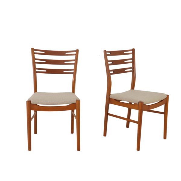 4 stk, "Della" Spisestoler, Vintage IKEA fra 1960-tallet | Teak og Bøk
