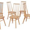 8 Stk Vintage Pinnestoler med Høy Rygg - Image 2