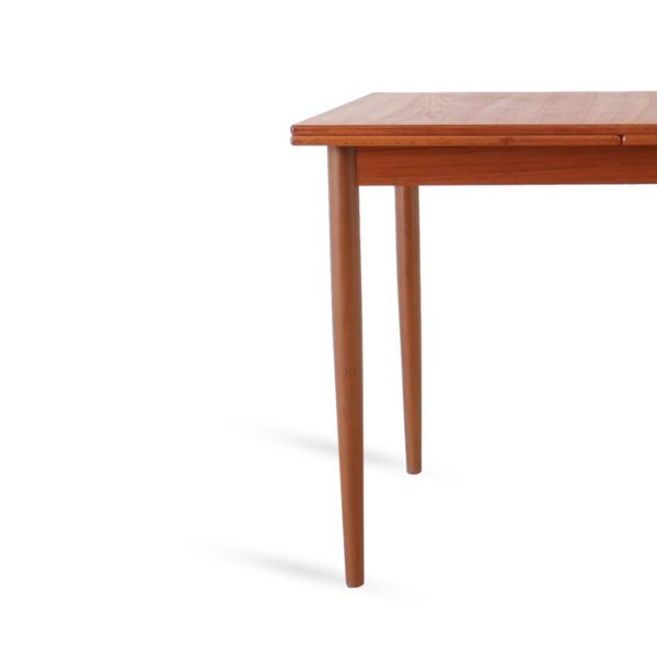 Retro Spisebord med Hollandsk Uttrekk i Teak | 220 cm - Image 3