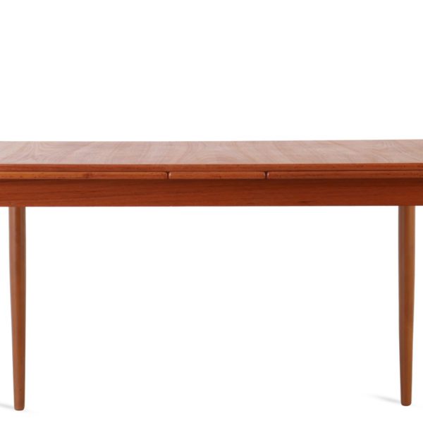 Retro Spisebord med Hollandsk Uttrekk i Teak | 220 cm - Image 4