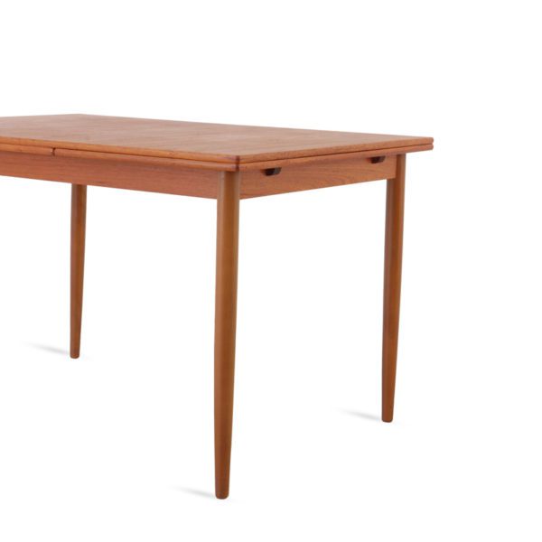 Retro Spisebord med Hollandsk Uttrekk i Teak | 220 cm - Image 8