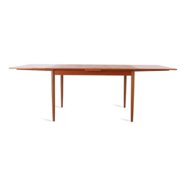 Retro Spisebord med Hollandsk Uttrekk i Teak | 220 cm - Image 16