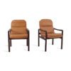 4 stk, Danske Armstoler i Cognac-farget Skinn fra Dyrlund - Image 4
