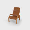 "Bizon" Lenestol av Hans Christian for Rykken & Co | Skinn - Image 2