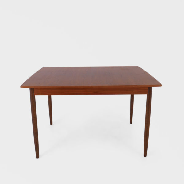 Retro Spisebord i Teak | 2 Ileggsplater - Image 2