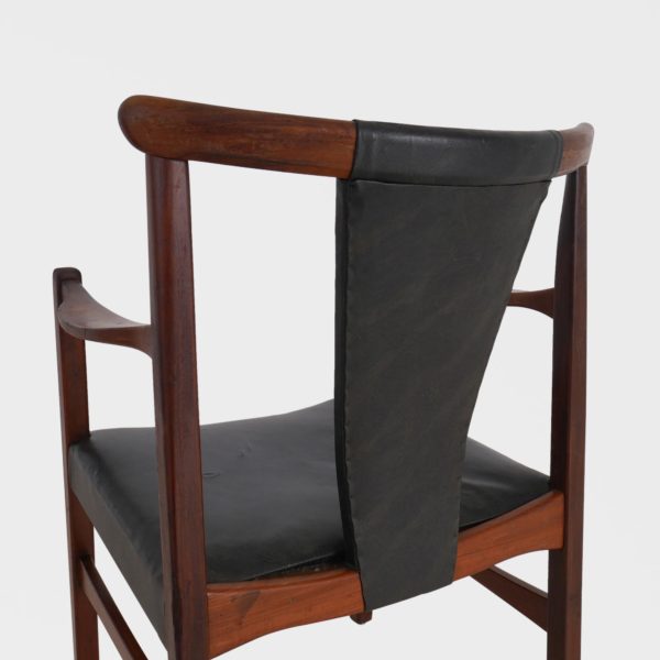 Vintage Armstoler Mahogni og Skinn - Image 12