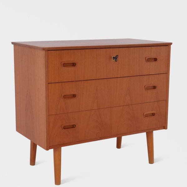Teak kommode | 3 skuffer - Bilde 3